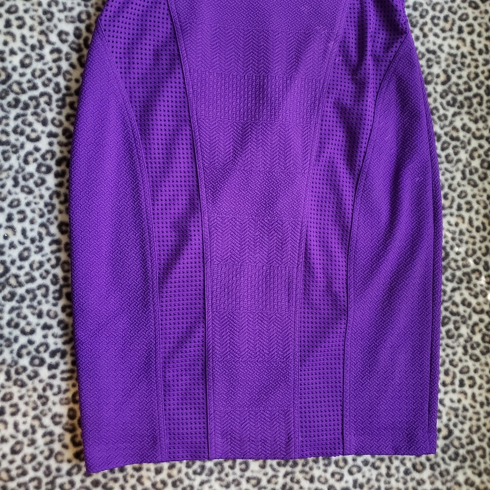 Cache Primary Solid Purple Structured Textured Fo… - image 4